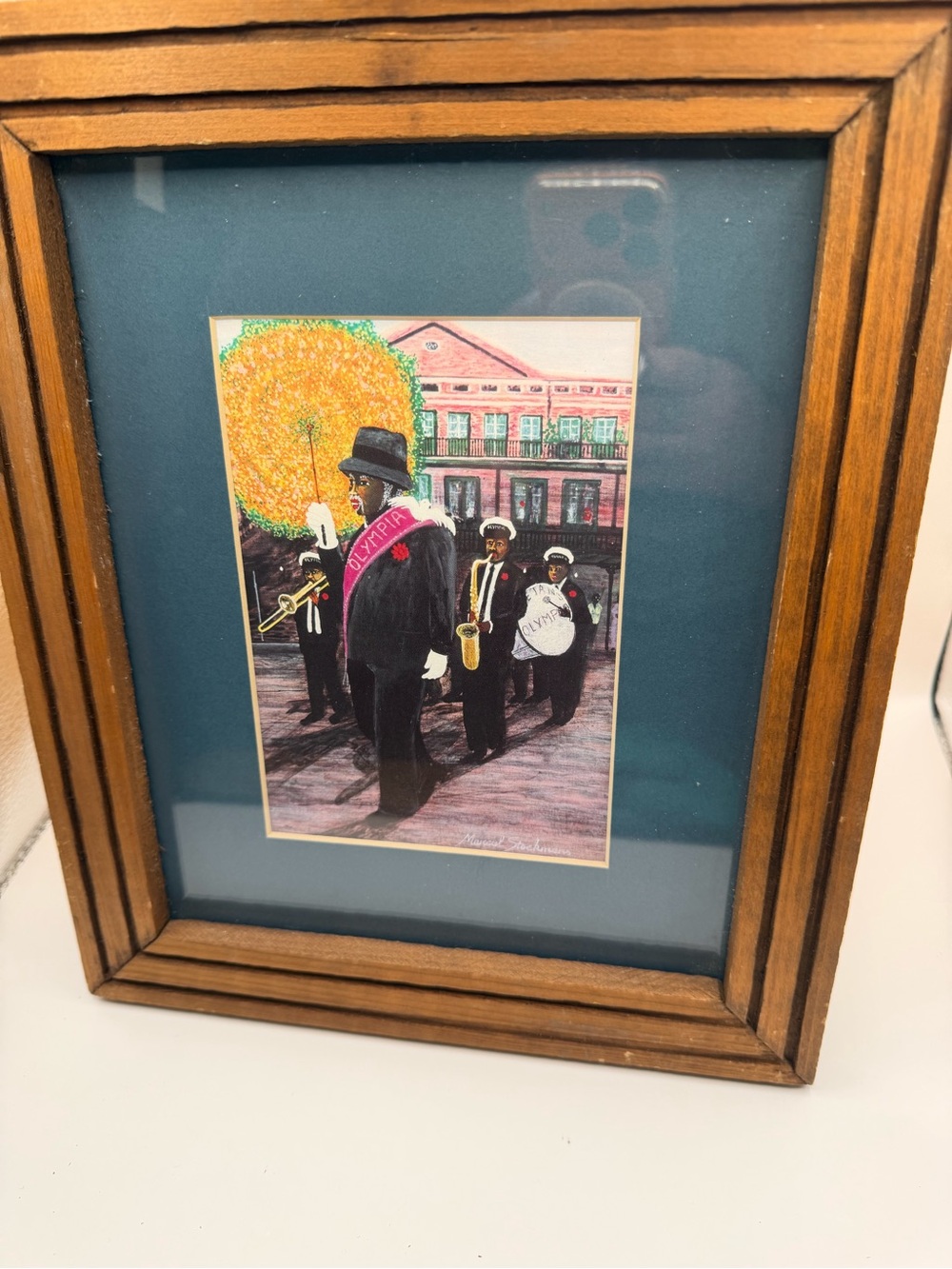 Marcel Stockmans Olympia Brass Band Framed New Orleans Jazz Art Print